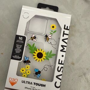 Case-Mate Ultra Tough iPhone Case - Clear with Floral Design